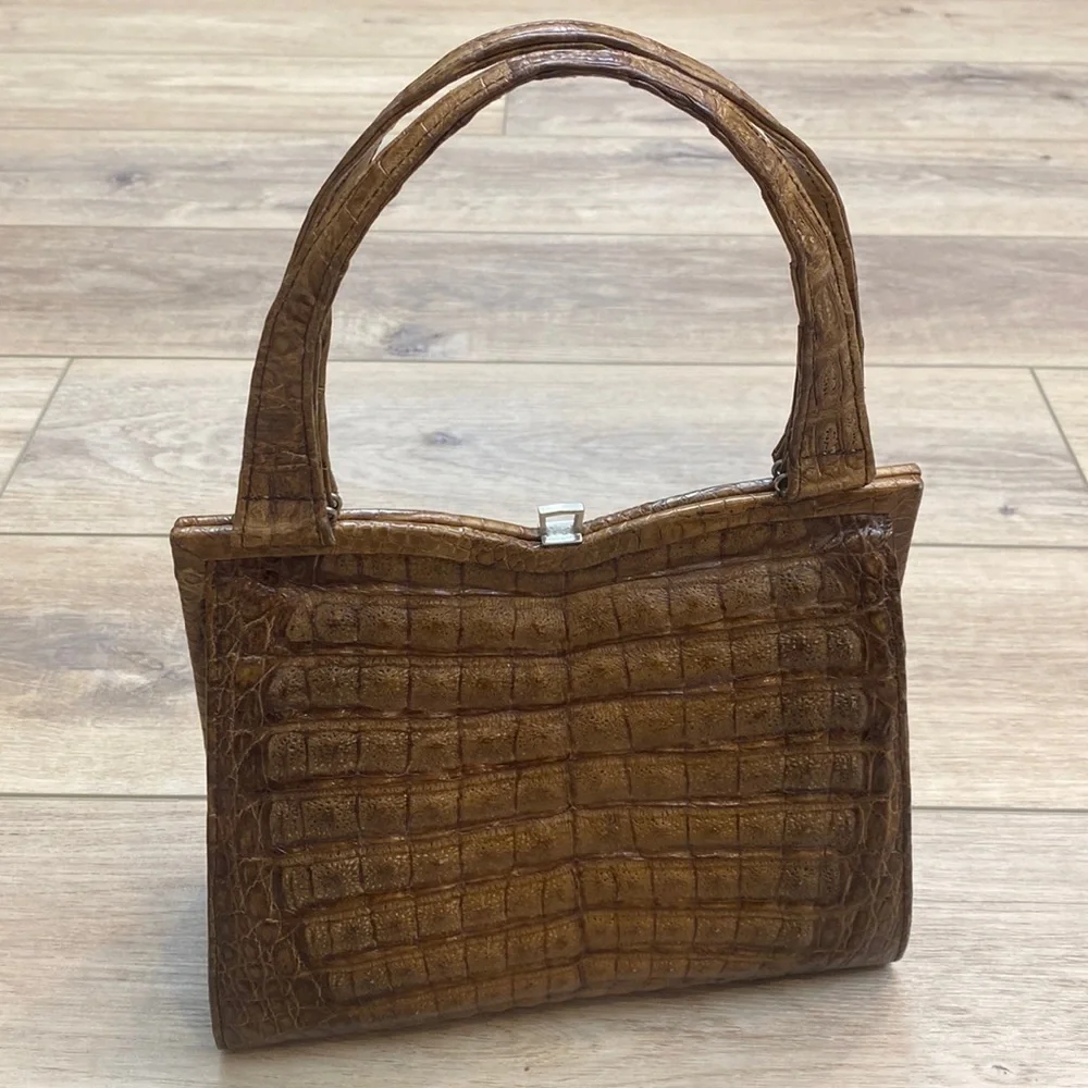Vintage Genuine Alligator handbag - Picture 1 of 16